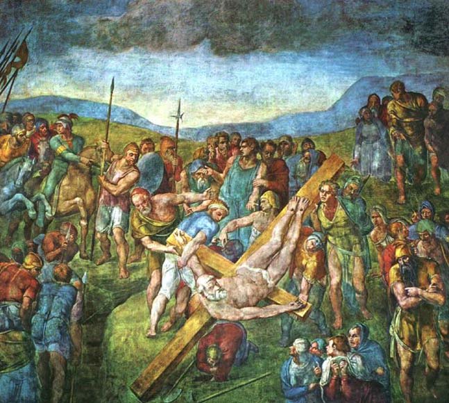 Michelangelo Buonarroti Martyrdom of St Peter